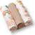 BABYONO Plienky mušelínové Super soft 3 ks - béžová