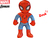 Spiderman 38cm trblietavý na batérie so zvukom