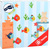 Small Foot Holz Wanddekoration Fische