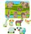 Lucy &amp; Leo 226 Zvieratká na farme - drevené vkladacie puzzle 7 dielov
