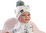 Guca 944 New BORN DIEVČATKO - realistická bábika bábätko s celovinylovým telom - 42 cm