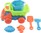 Auto do piesku s doplnkami plast 16cm 2 farby