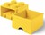 LEGO® úložný box 4 - so zásuvkou žltá  250 x 250 x 180 mm