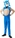 SONIC ježko detský kostým veľkosť XS( 110-116cm) OPP