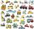 Janod Stickers Samolepky Dopravné prostiedky 200 ks