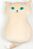 Katze große Augen beige 53 cm