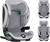 PETITE&amp;MARS Столче за кола Elite Fix Pro i-Size Gentle Grey Air 100-150 cm (15-36 kg)