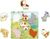Janod Farm Drevené vkladacie puzzle s úchytom Zvieratká
