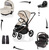 Kolica Move Cross 5X + autosjedalica XM Plus i-Size paket, Quartz Beige