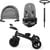 KINDERKRAFT Trojkolka Easytwist Platinum Grey 2020