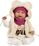 Llorens 74142 NEW BORN - muñeca bebé realista con sonidos y cuerpo de tela suave