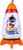 ACCENTRA 2v1 Šampon/Sprchový gel TAKE ME TO THE MOON Moře 400ml (raketa)