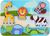 Lucy &amp; Leo 224 Zvieratká zo safari- drevené vkladacie puzzle 7 dielov