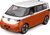 Maisto - 2023 Volkswagen ID.Buzz, bijela, metalik narančasta, 1:24