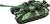 Carro armato RC 2,4GHz con pacco ricaricabile con luce con suono 37x18x16cm