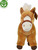 Cavallo di peluche marrone in piedi 30 cm ECOLOGICO