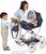 DeCuevas 80044 Faltbarer Puppenwagen mit Tasche Vintage 2025 - 81 cm