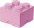 LEGO® úložný box 4 - svetlo ružová 250 x 250 x 180 mm