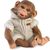 Guca OP989 abbigliamento per scimmietta neonato REBORN taglia 32 cm