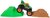 Monster Jam - zberateľský kovový model Monster Truck, Dragon set s doplnkami, 1:64