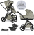 Easywalker Kočík kombinovaný Zoey Sage Green + CYBEX Aton B2 i-Size + základňa