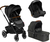JANÉ Crosslight kombinirana kolica + Micro Pro body + Koos i-size autosjedalica Cold Black
