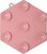 Podložka lízacia Epic Pet Lick&amp;Snack hexagon svetlo ružový 17x15cm