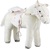 Götz Pony für Puppen bis 50cm weiß mit Sound
