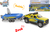 Kids Globe Traffic ťahač s loďou kov 27cm spätný chod na batérie so svetlom a zvukom