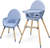KINDERKRAFT Stolička jedálenská FINI2 Nordic Breeze