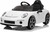 Elektrické autíčko RUF GT 12V, biele, Otváracie dvere, 2.4 GHz diaľkové ovládanie, LED sve