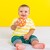 OBALL Hračka Oball RATTLE 10 cm oranžová