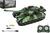 Carro armato RC 2,4GHz con pacco ricaricabile con luce con suono 37x18x16cm