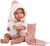 Llorens 63802 NEW BORN - muñeca bebé realista con sonidos y cuerpo de tela suave