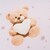Bavlnené prestieradlo do kočíka New Baby Love Teddy Bear pink 35x75 cm