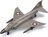 Maisto - Fresh Metal Tailwinds - lietadlá, F-4 Phantom II, matne šedé