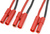 Kábel Y sériový 4.0mm pozlátený 14AWG 12cm