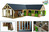 Kids Globe Farming Pferdestall aus Holz 68x77x27cm 1:24 in Schachtel