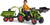 Falk Šliapací traktor 1010W Claas Axos s nakladačom, rýpadlom a vlečkou
