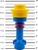 LEGO Iconic svietidlo modré