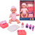 Dolls World - Bábätko Olivia 38 cm pije a ciká so zatváracími očami a príslušenstvom