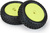 Pro-Line kolo 1:18, pneu Wedge Carpet predné, disk H8 žltý (2) (Losi Mini-B)