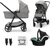 KINDERKRAFT Kočík kombinovaný 3v1 Newly Moonlight grey + Mink PRO