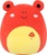 Squishmallows Červená pralesnička - Obu, 20 cm