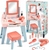 Ecoiffier Tavolo da toeletta con sedia Mademoiselle My First Beauty Table