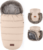 PETITE&amp;MARS Set zimný fusak Comfy 4v1 + rukavice na kočík Furry Rose Petal