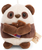 NICI plyš MyMochi Panda Kono 8 cm v kostýme popcorn s čokoládou, set darčekové bal.