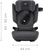 Autosedačka Kidfix Pro Classic, Space Black