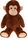 Plush Friends opica plyšová 80cm tmavo hnedá