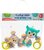 Baby Mix Plüschspielzeug für den Kinderwagen Maus und Eule
